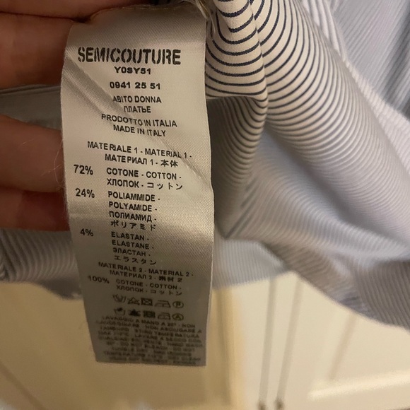 Denim dress in cotton from semicoture 01 size medium - Picture 3 of 3